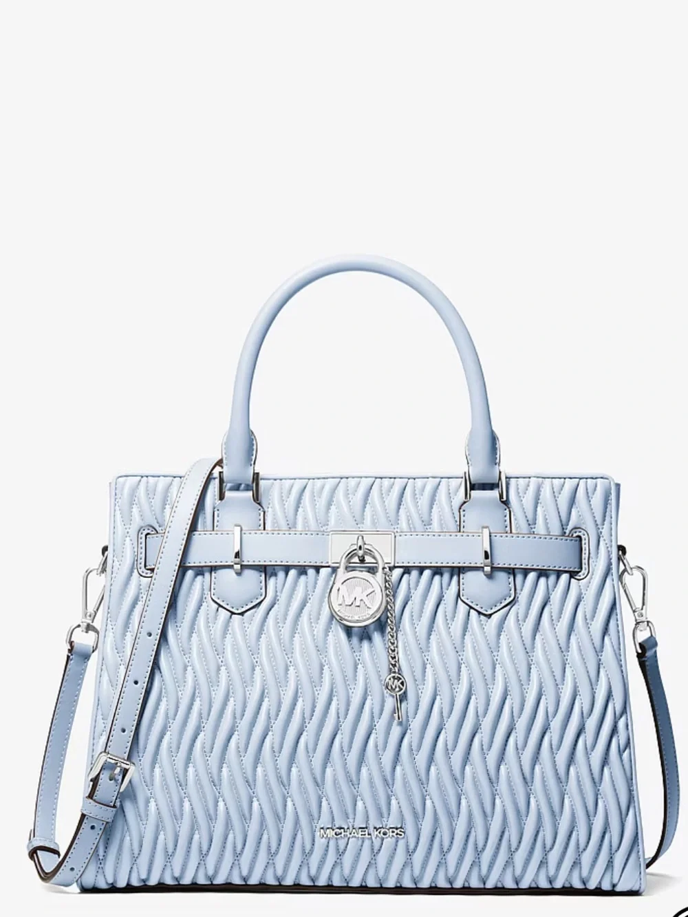 Michael Kors Hamilton Medium Matelassé Satchel Crossbody